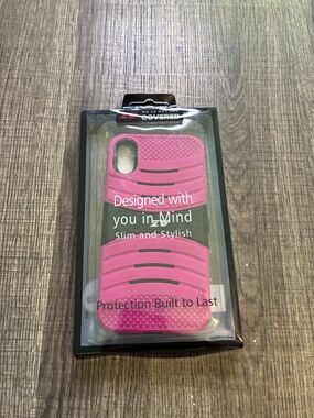 Pink Slim Grip Phone Case with Textured Panels